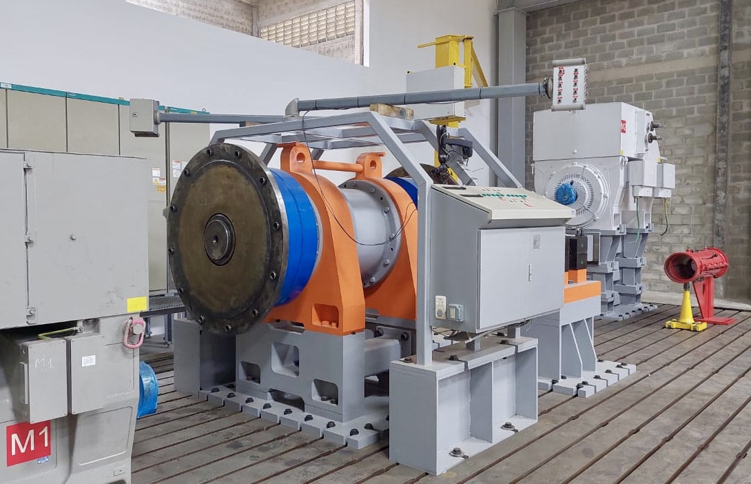 ABS WIND BRASIL Gearbox test rig main components instalation process