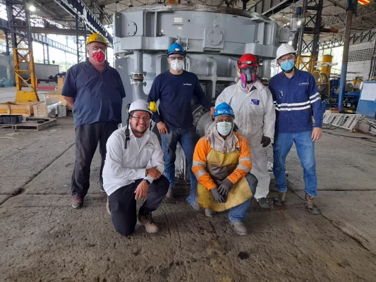 ABS and MGS team at Cementos San Marcos plant in the Valle del Cauca, Colombia