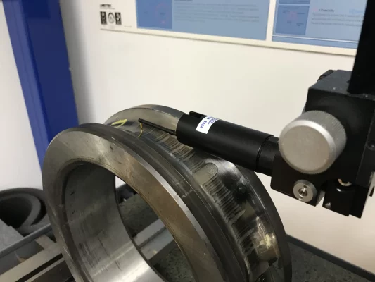 Figure 10. Surface Inspection at ABS facilities with Taylor-Hobson profilometer.