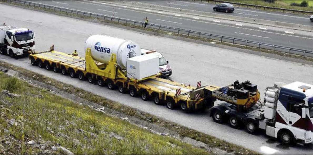 Figure 6 Truck heavy haul in Spain of ENUN 32P cask