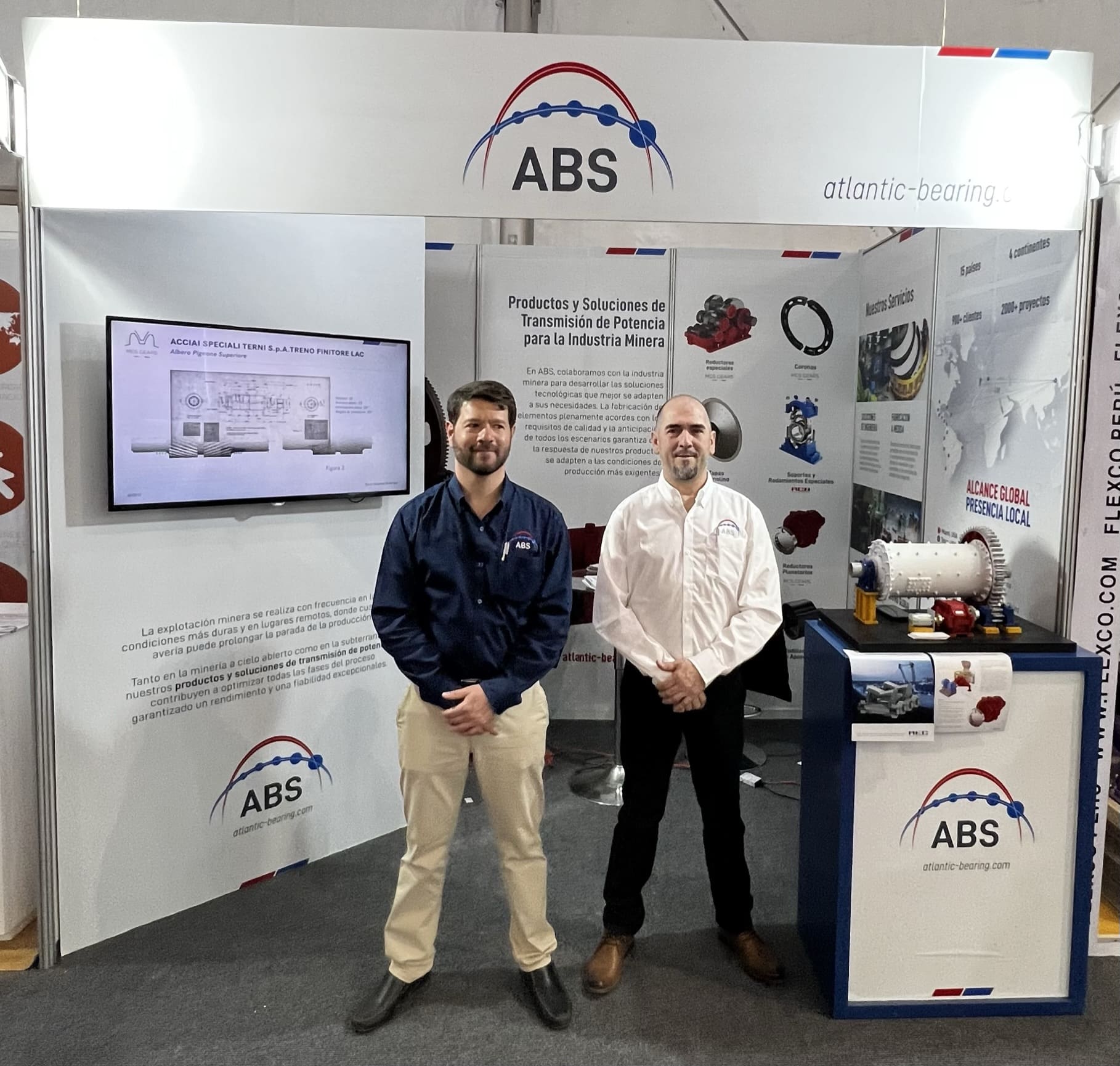 ABS Peru team, Andre Sheldon and Nelson Carrodeguas at Perumin35 Mining Convention