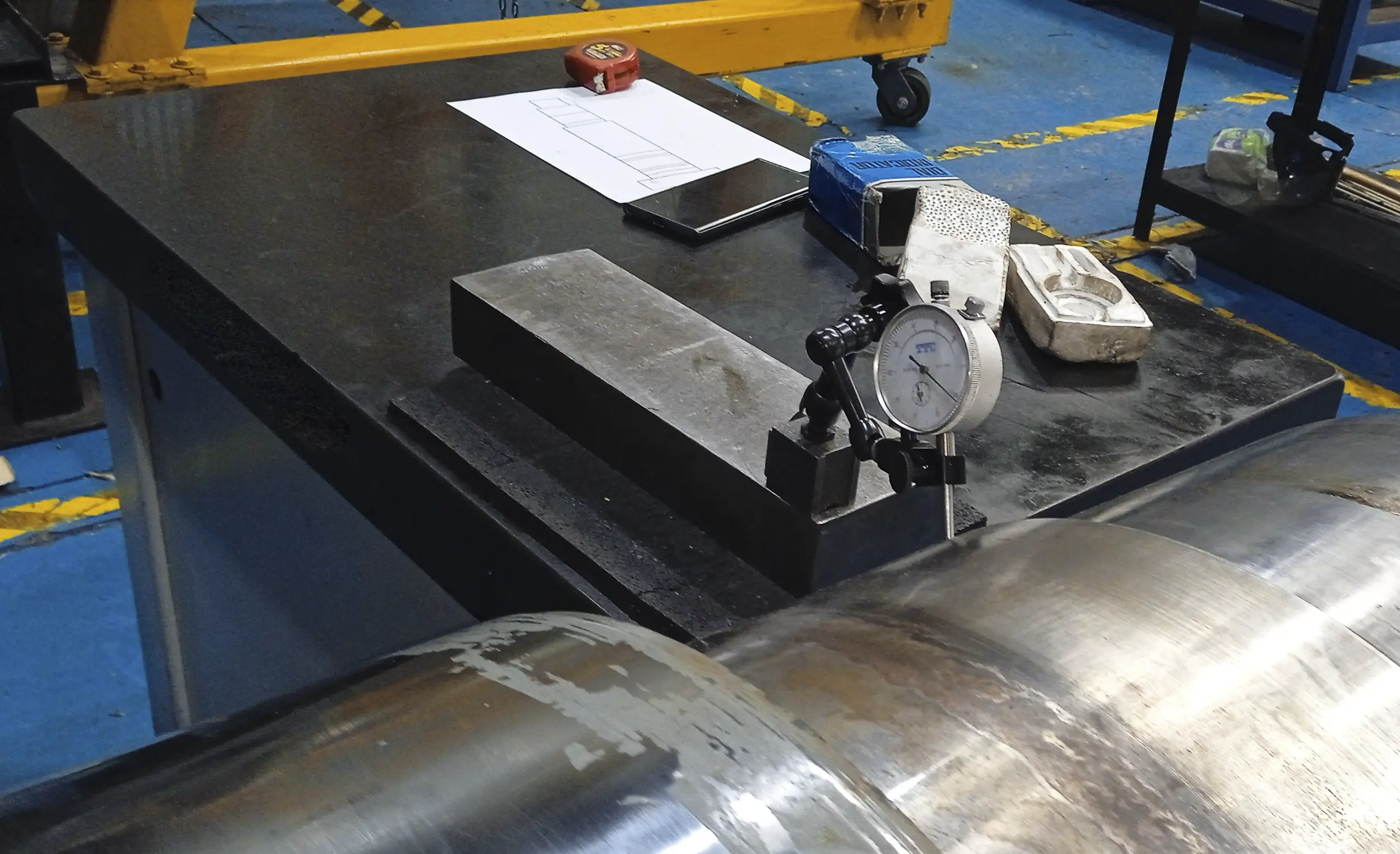 Non-destructive testing on the main shaft of the Gamesa G8X wind turbine - ABS Wind Costa Rica Workshop