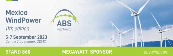 ABS Wind, megawatt sponsor at the 11th edition of Mexico Windpower
