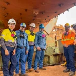 ABS Atlantic Bearing's team with South32's team at the Cerromatoso mine (Colombia)