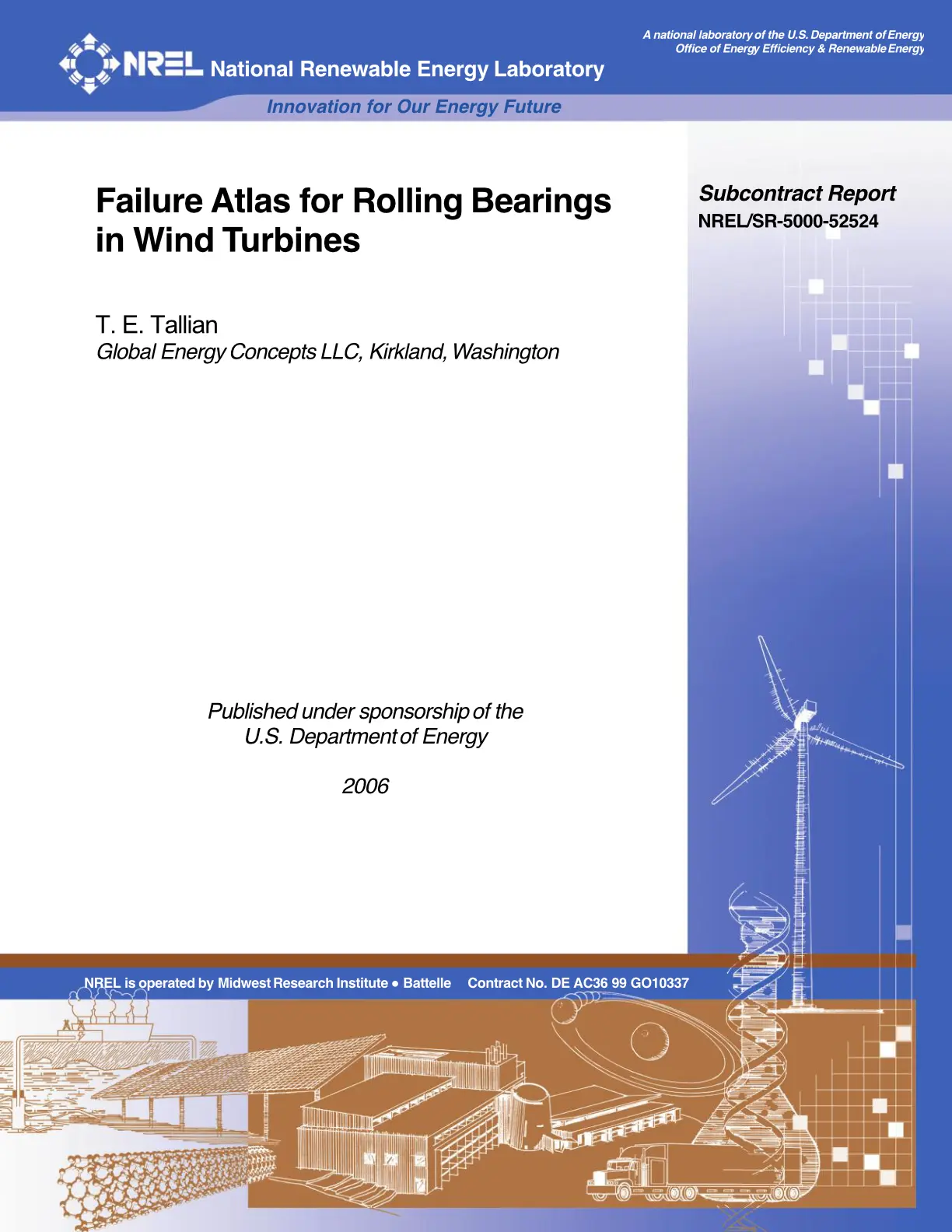 Wind Turbine Bearing Failure Atlas Cover Page