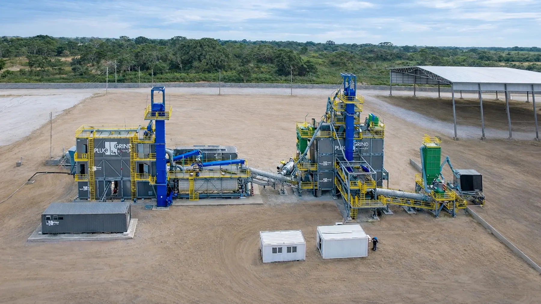 Plug&Grind XL cement grinding plant installation at Río Blanquito, Honduras prior to ABS bearing upgrade