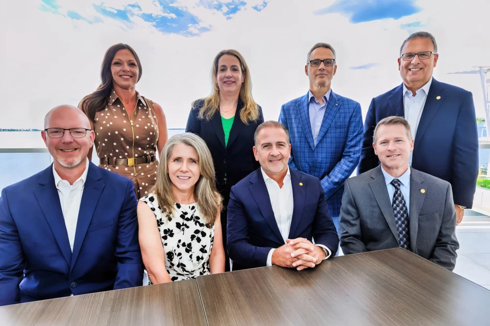 Group photo of the MPMA Board of Directors during the Annual Meeting, including Alejandro Pardiñas, CEO of ABS Atlantic Bearing Services, recently appointed Treasurer of the Motion + Power Manufacturers Alliance (MPMA)
