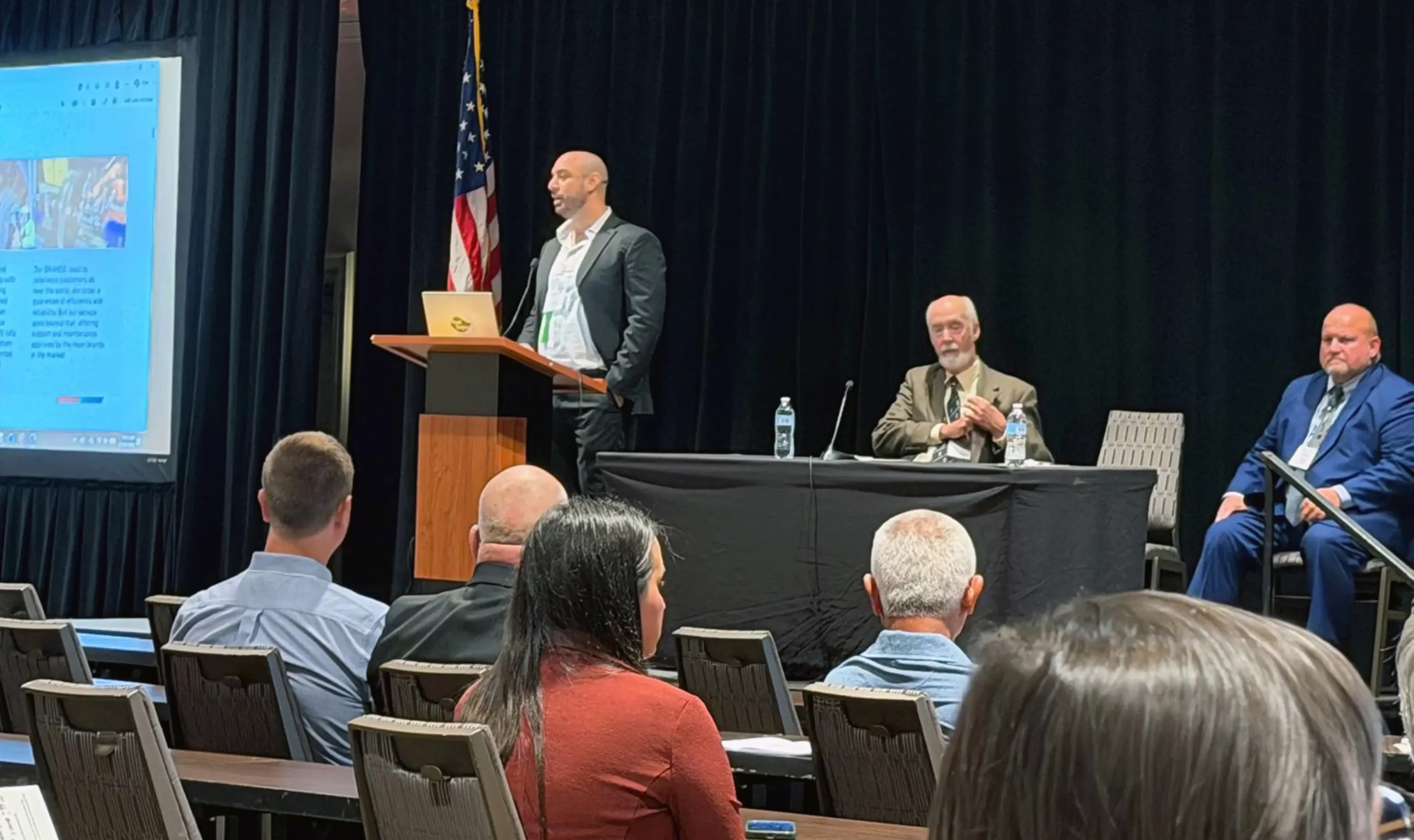 José Ugalde presenting a technical paper on sugar mill drive modernization at the ASSCT 2026 Joint Meeting in New Orleans.