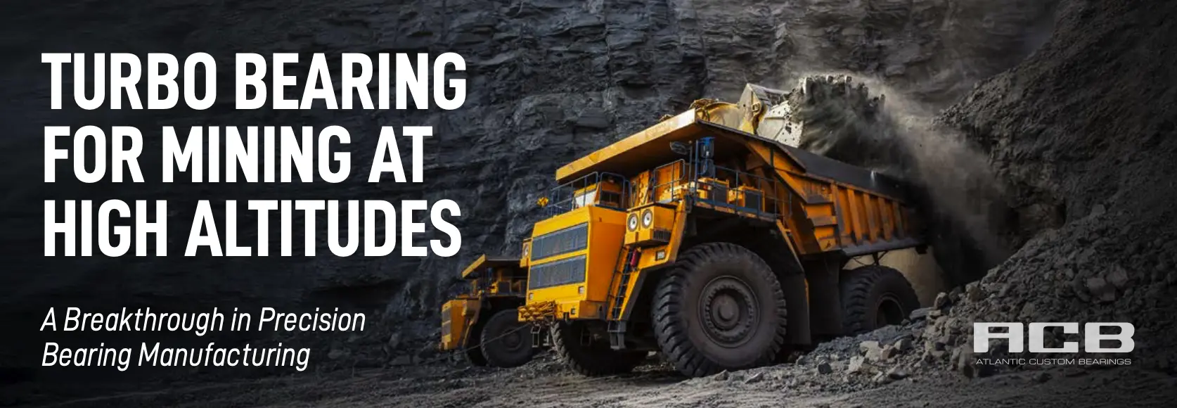 Turbo bearing solution for high-altitude mining trucks developed by ACB Custom Bearings and ABS for obsolete OEM applications.