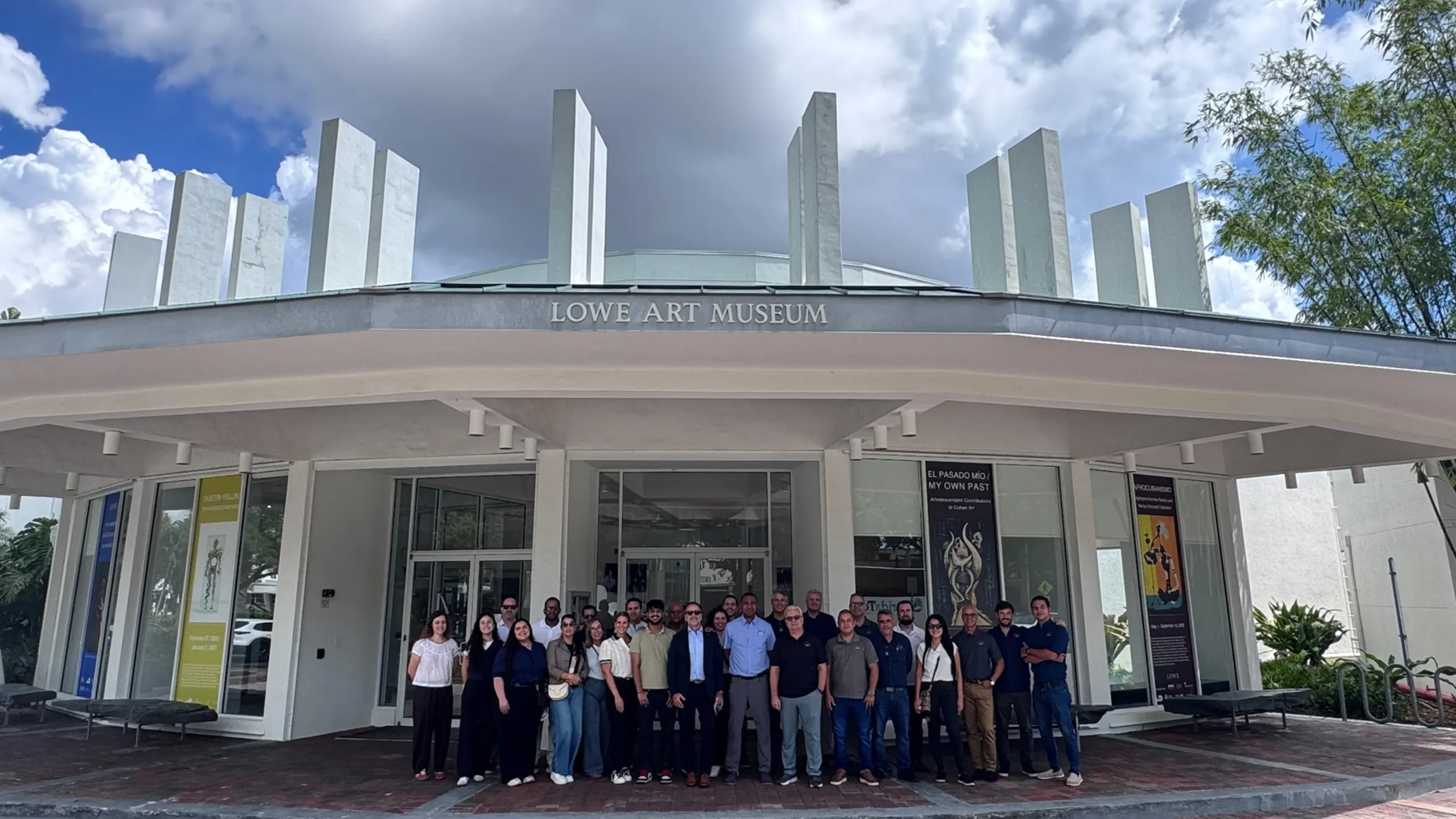 ABS Miami team outside the Lowe Art Museum at the University of Miami